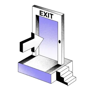 Exit Tür Lila 3D